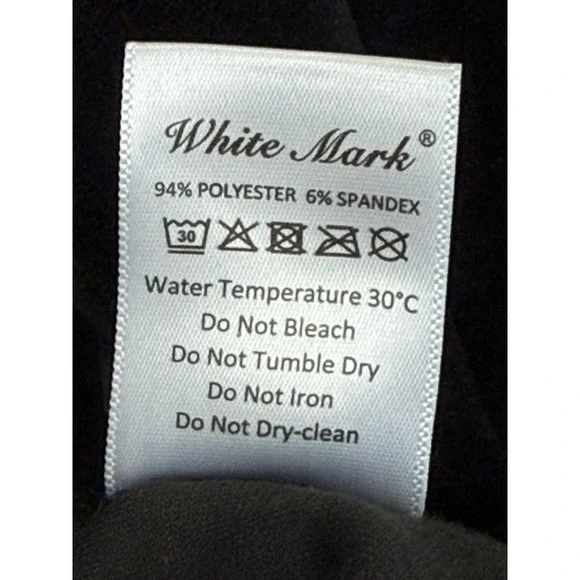 White Mark Cozy Collection Womens L Jacket Black Velour Full Gold Zip Hoodie‎ - Picture 7 of 8